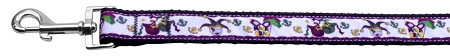 Mardi Gras Nylon Ribbon Pet Leash 1 wide 6ft